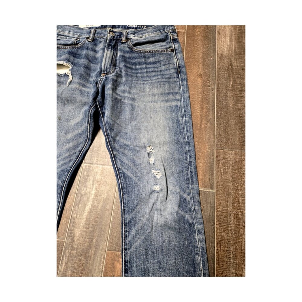 ❤️GAP 1969 slim fit jeans 32x32 size. Blue denim mens jeans. - Picture 6 of 9